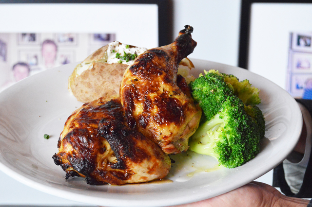 roasted chicken with broccoli