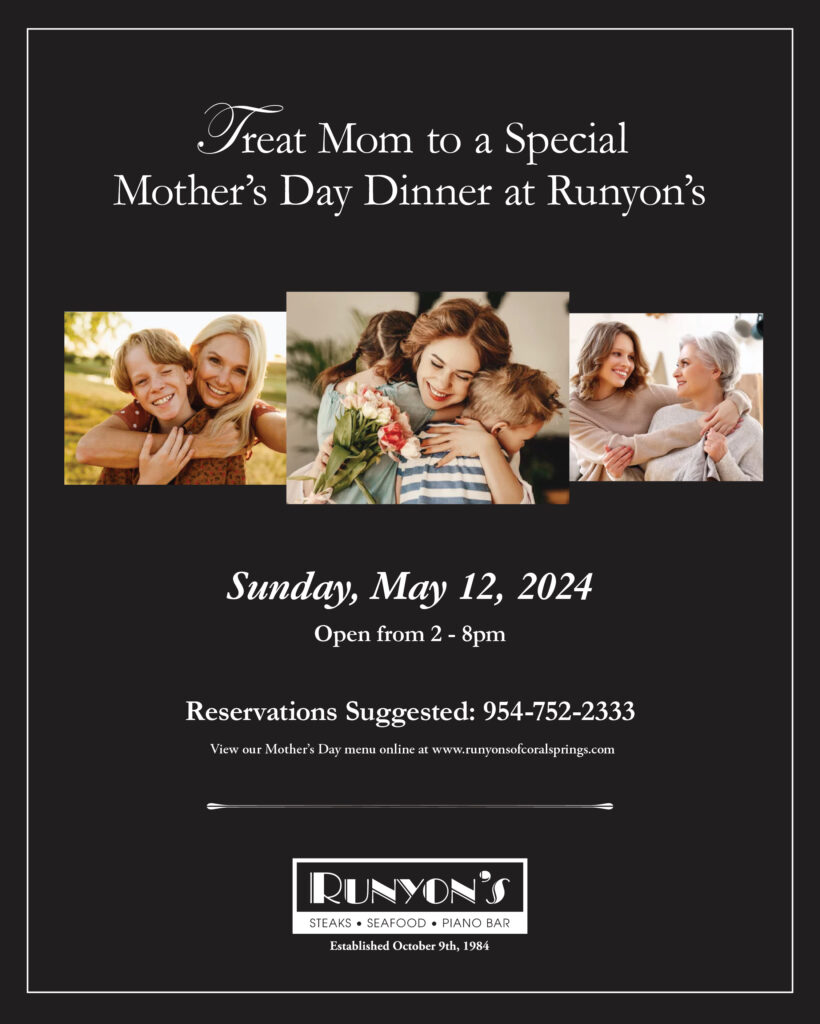 Mother's Day Dinner at Runyon's